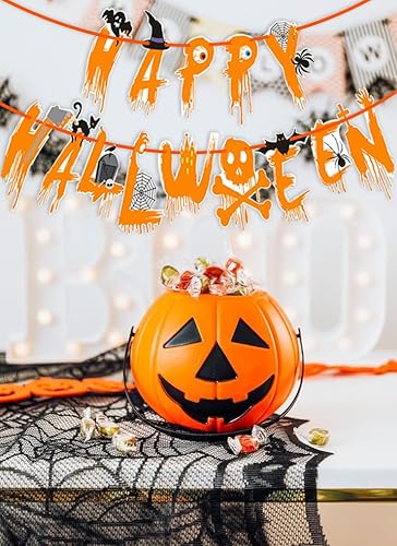 Miniatura 8 de Pancartas de decoración de Halloween, pancartas de decoración de Halloween, palabras artísticas, pinturas artísticas, pancartas decorativas