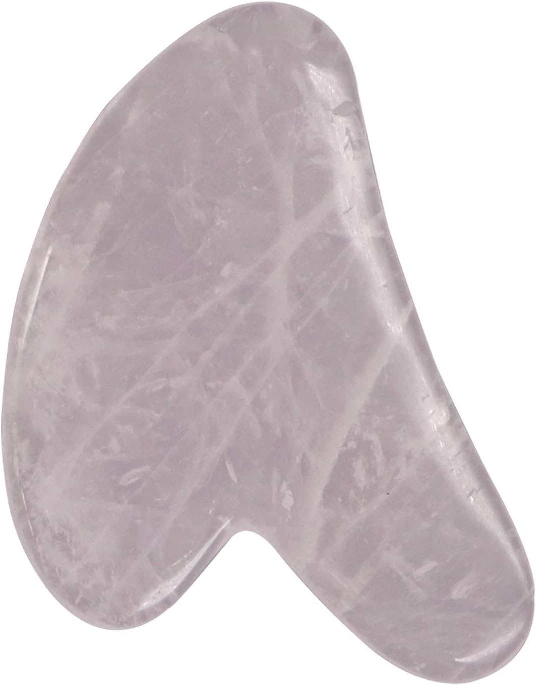 ORILEY OR-GSB-HZ-7-1 Gua Sha Scraping Massage Tool for Facial Glow, Blood Circulation, Natural Jade Stone Removes Toxins, Prevents Wrinkles, Boost Radiance of Complexion (Light Pink)