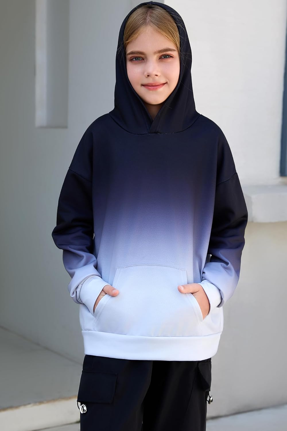 Cute Tie Dye Graphic Hoodies for Teen Girls Gradient Clothes for Girls