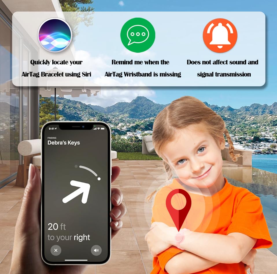 Waterproof Bracelet Compatible with Apple AirTag(1st/2nd) - image 5