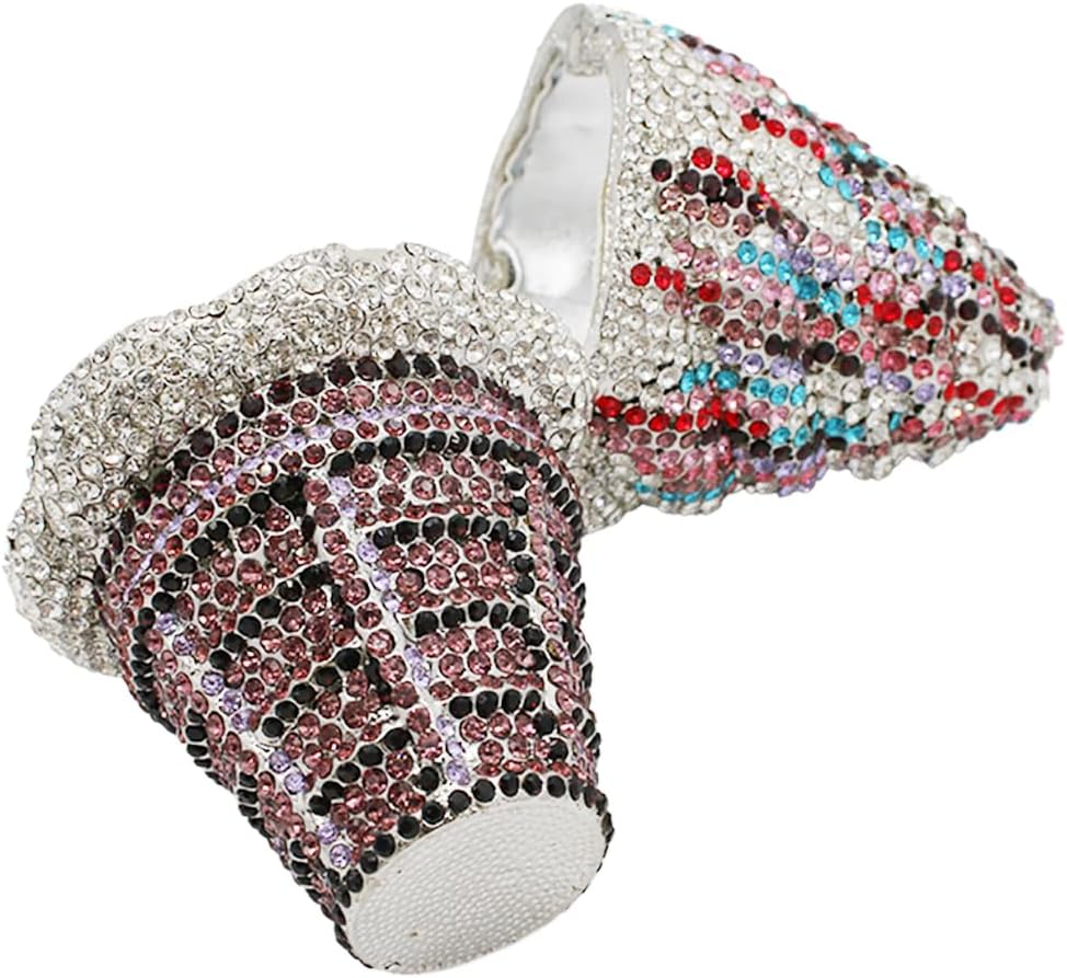 DJBM Cute Cupcake Rhinestone Clutch Diamond Crystal Purse Evening Bags for Women Party Wedding Cocktail Prom - Image 4