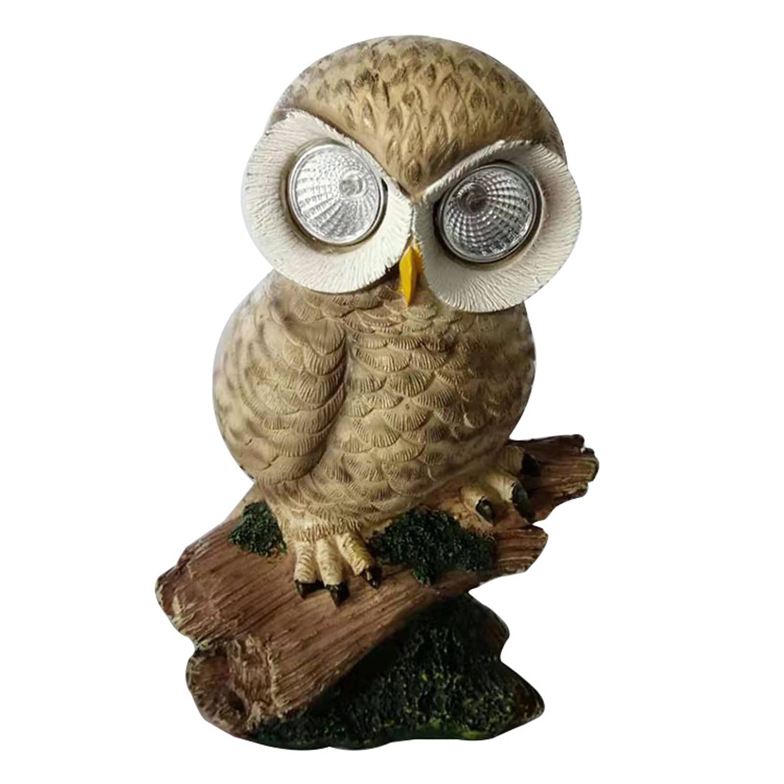 Figurine Lumineuse Hibou Premium, Éclairage LED Solaire Extérieur de Haute Qualité
