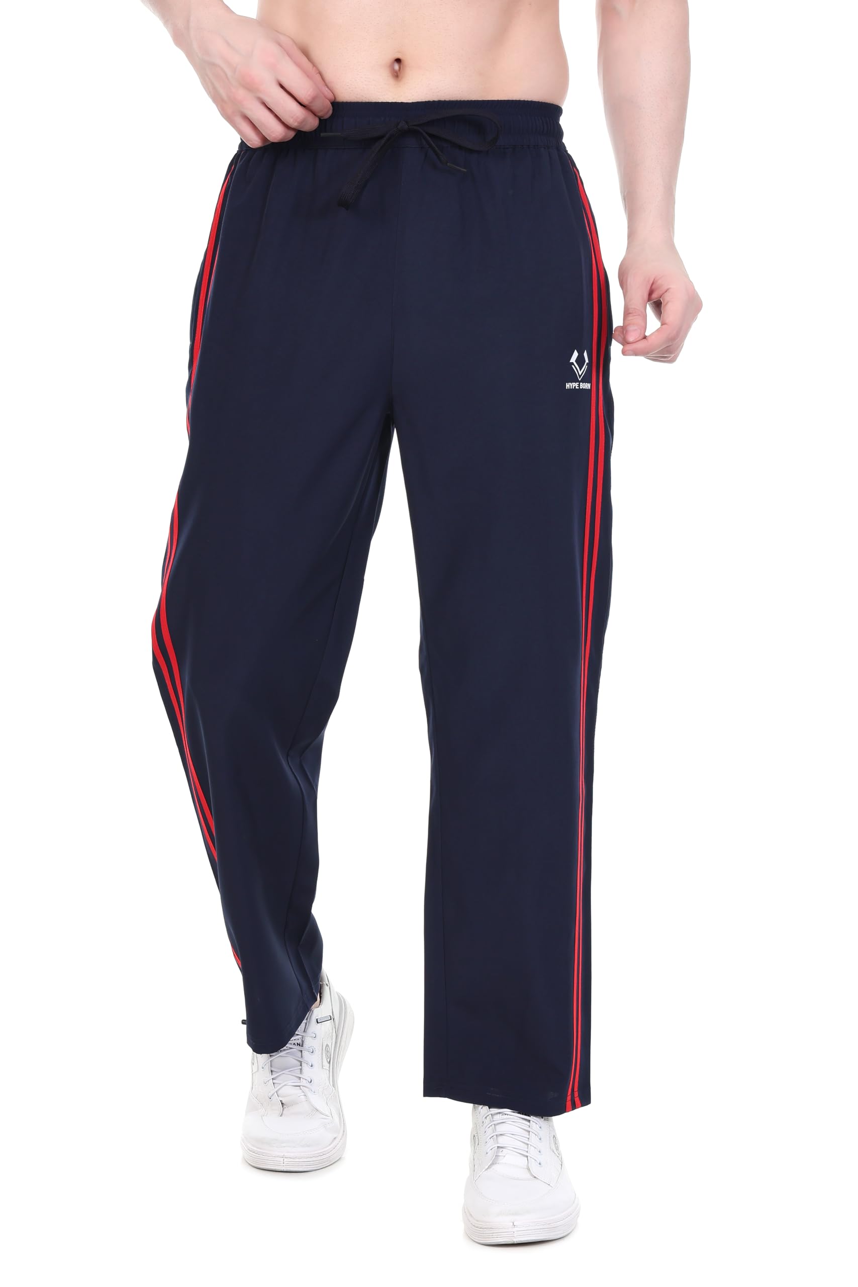 Men’s Navy Solid Relaxed-Fit Track Pants with Double Side Stripes – Ideal for Gym, Running, Walking-picture-23