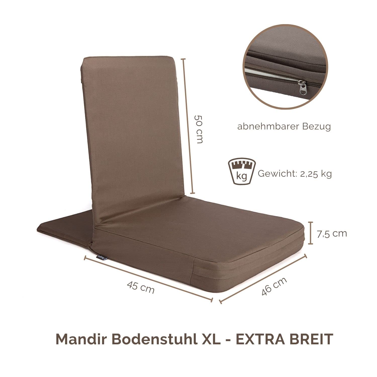 Bodhi Meditatie stoel Mandir XL blauw kopen? | Bodhi Yoga Nederland