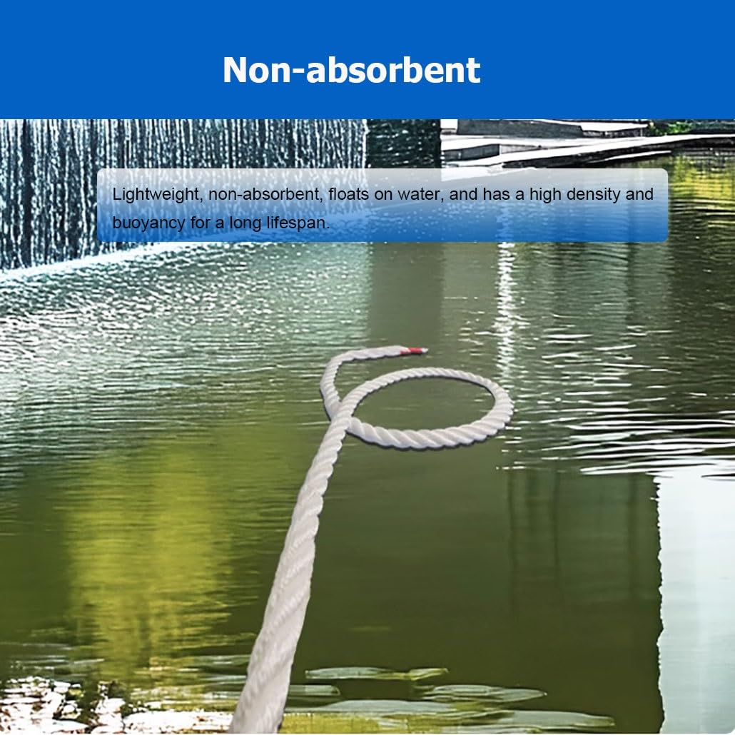 Corda in poliestere intrecciato a 3 fili, 5-100 m, resistente, per ormeggio, barca, ormeggio, multiuso, per giardinaggio, artigianato e tiro alla fune (12 mm, 90 m)
