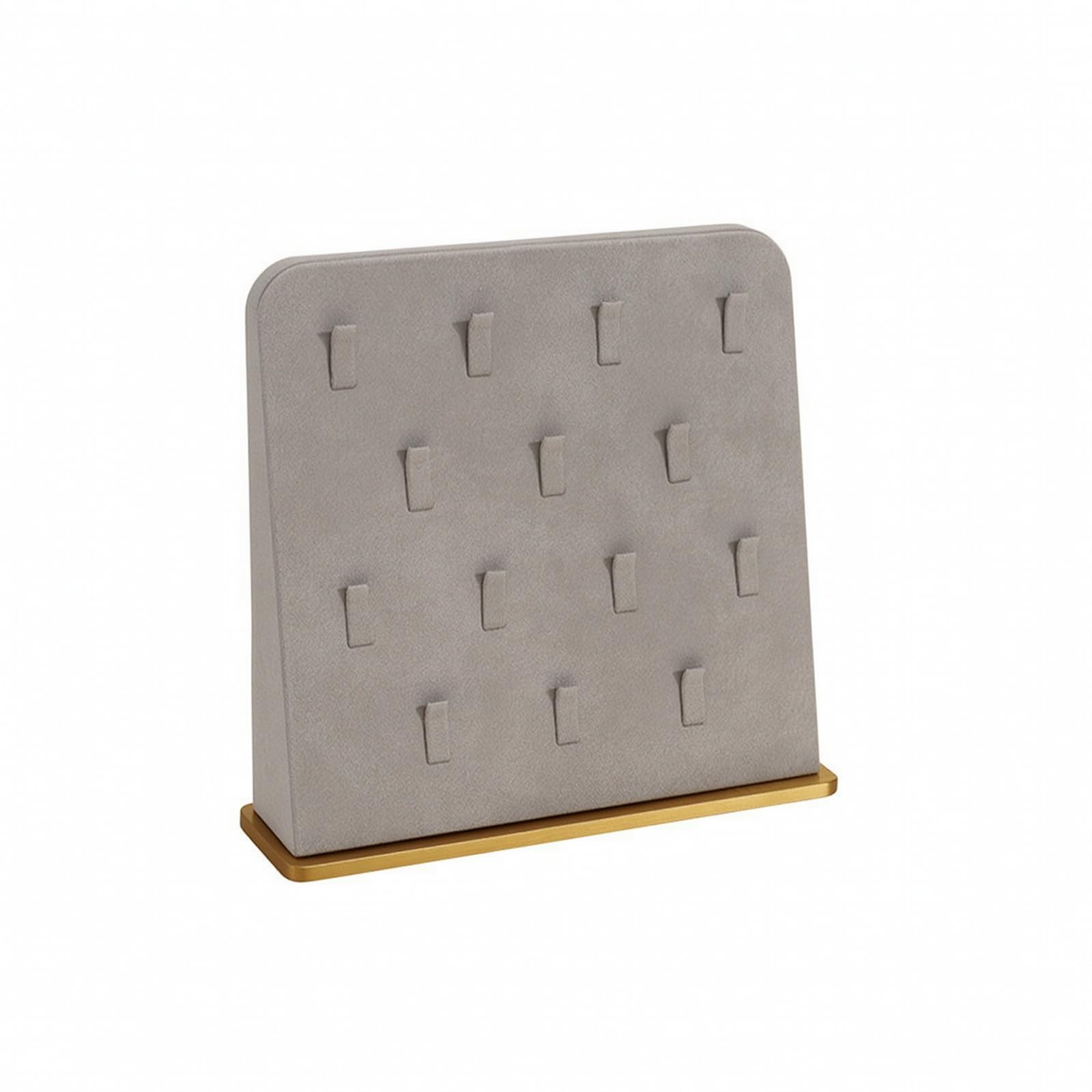 rockible Espositore con Base in Metallo Elegante | Verticale, Stabile, gioielli, per Boutique, Beige, 21 Slot