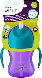 Copo com Canudo Philips Avent SCF796/02 200 ml Azul/Roxo 9m+