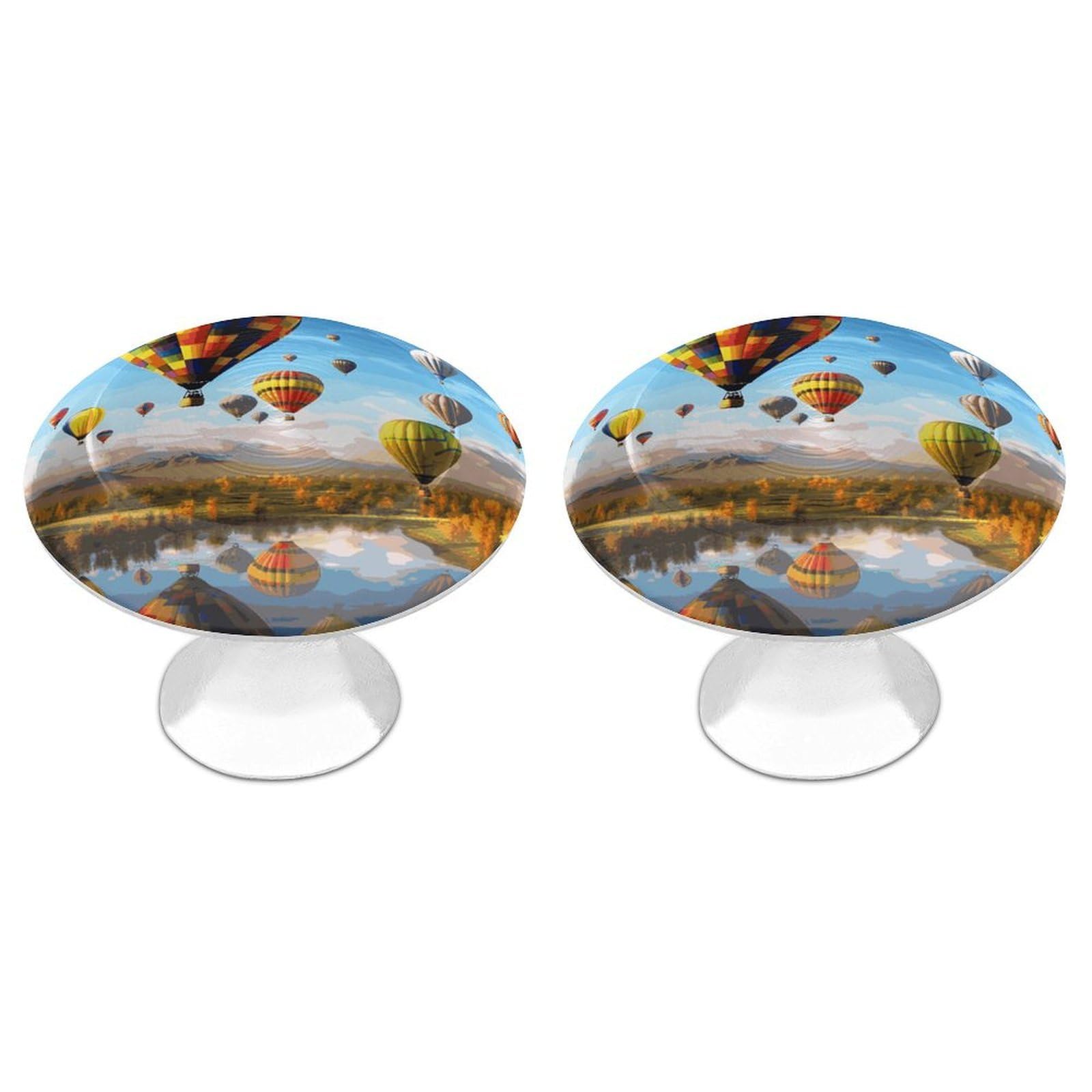 Btcowzrv Style Hot Air Balloons 2 Pack Cabinet Knobs Drawer Pulls