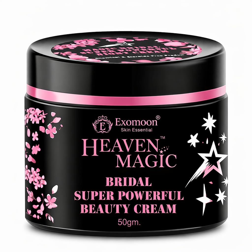 Exomoon Heaven Magic Bridal Glow Night Cream | Hydrating & Radiance-Boosting Face Cream | Smooth & Even-Looking Skin | Night Skin Care Formula | Suitable for All Skin Types | 50 g