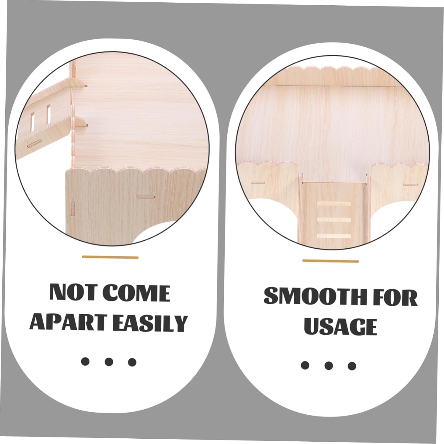 Multifunctional Chinchilla Castle Slide Cozy Multi Pet Hut for Hamsters Guinea Pigs and Small Animals Safe Chew Toy for and Warmth