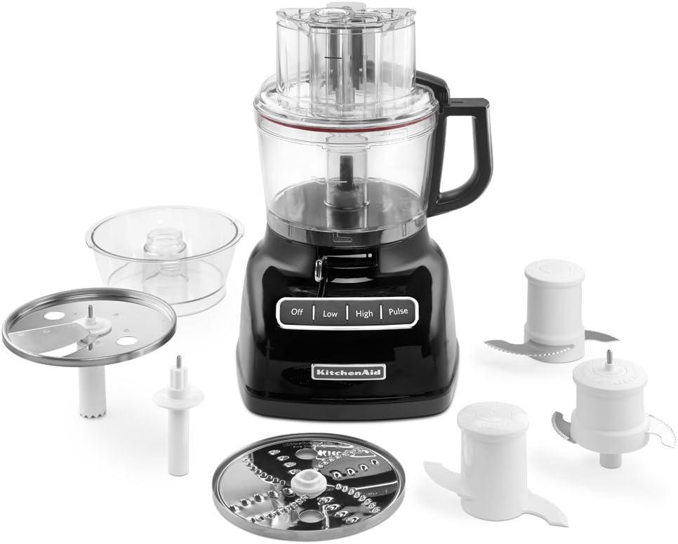 KitchenAid KFP0933OB 9-Cup Food Processor with Exact Slice System - Onyx Black