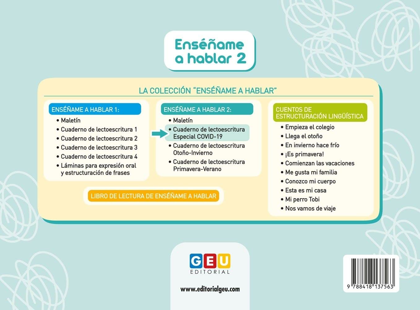 Cuadernos Enséñame a Hablar 2 Colección Completa para el Alumno