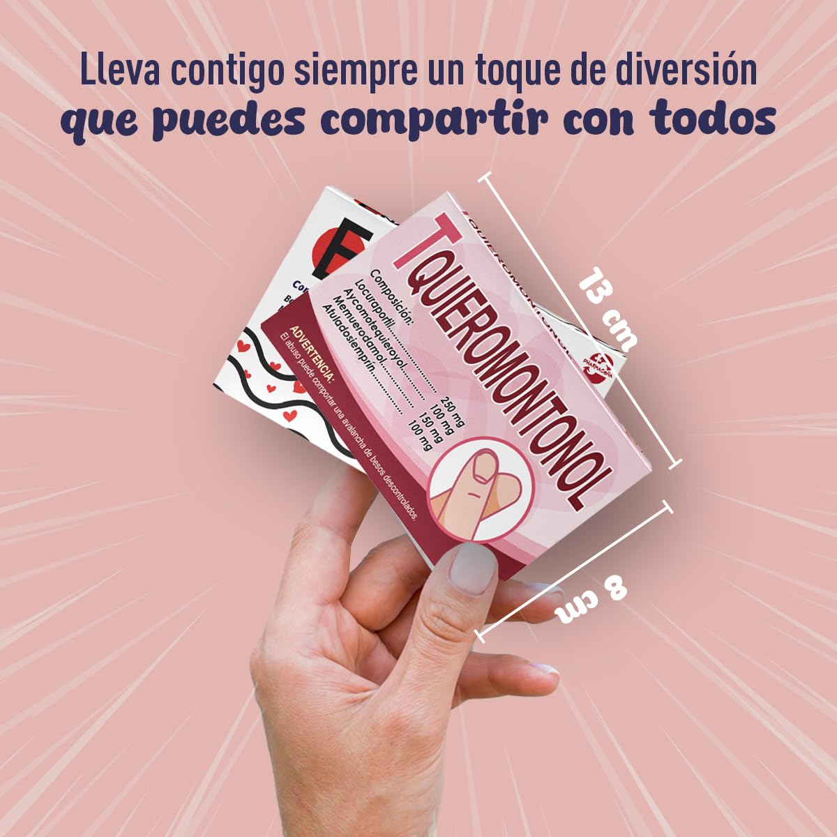 LINFORMAL Pack 2 Cajas PHARMACOÑA | ENAMORADOL+ TEQUIEROMONTONOL Regalos Originales San Valentin para Parejas | Detalle con Humor para Hombre o Mujer, enamorados o novios