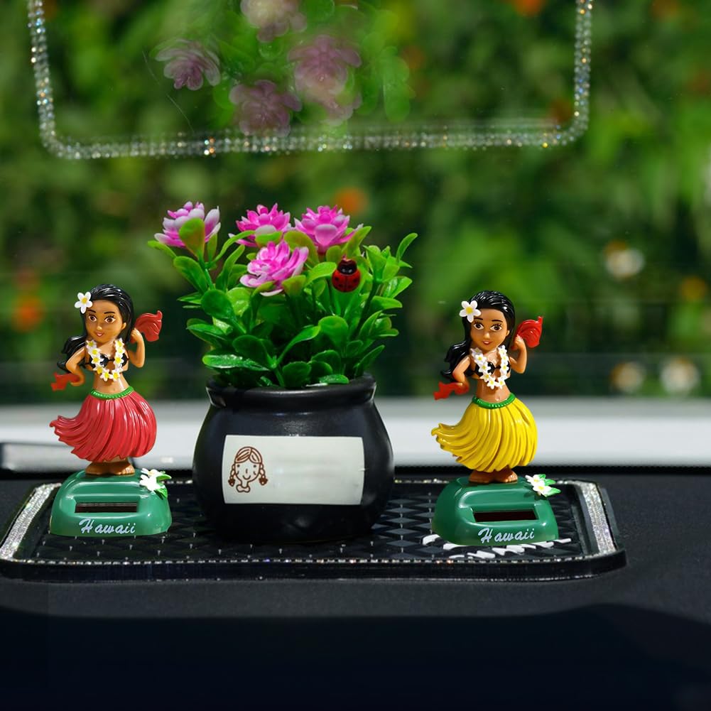 Figurina Bambola Cruscotto Ragazza Hawaiana Bobblehead Auto Decorazione Ballerina Testa Che Scuote