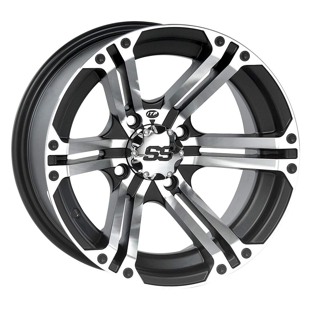 Amazon.com: ITP SS ALLOY SS212 Black Wheel with Machined Finish