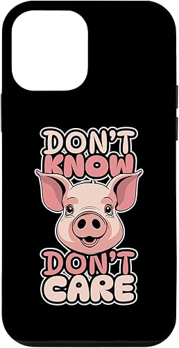 iPhone 12 mini Funny Pork Pig Farmer - Animal Farming Dont Know Dont Care Case