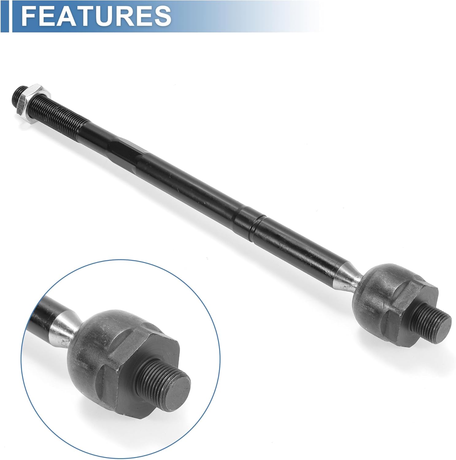 X AUTOHAUX 2pcs Front Inner Tie Rod Ends Kit Suspension Steering Tie Rod End for Buick LaCrosse 2010-2016 for Cadillac XTS 2014-2019 Drag Link No.EV800900