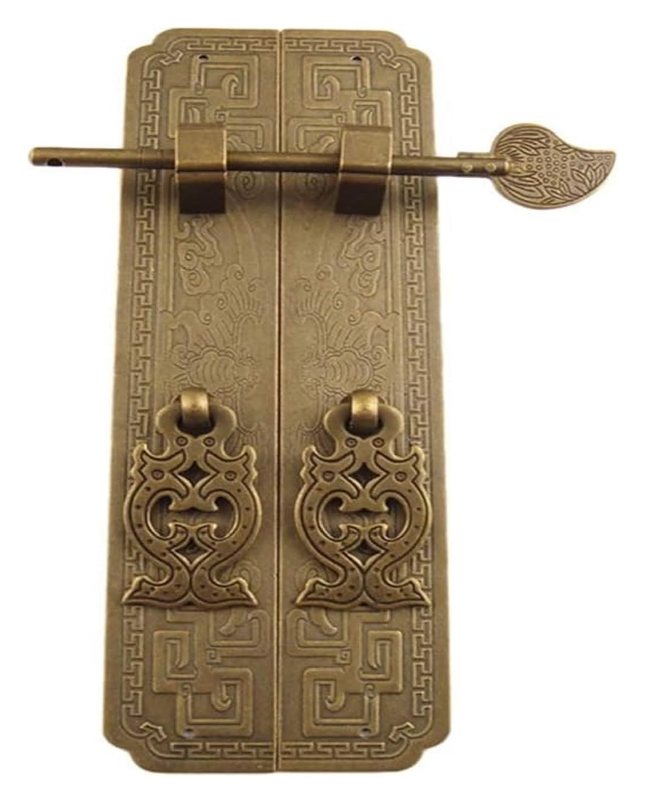 VOPLIVAT Vintage Brass Cabinet Drawer Pulls, Copper Cupboard Door Knob Brass Bronze Handle for Cabinets Wardrobes(Bronze)