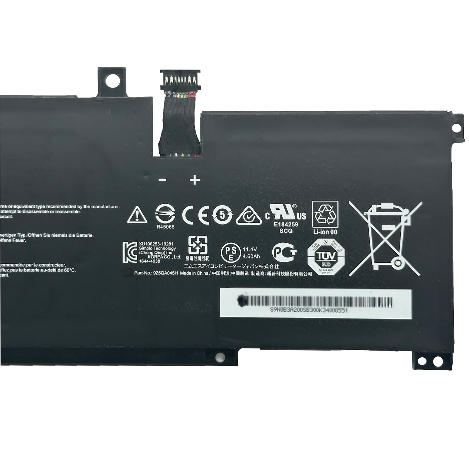 TECHTEK Batteria notebook compatibile con [Advent] 4211, 4212, per [MSI] 9S7 -N01152-439, Wind 90, Wind MS-N011, Wind U100, Wind U100-001CA, Wind U100