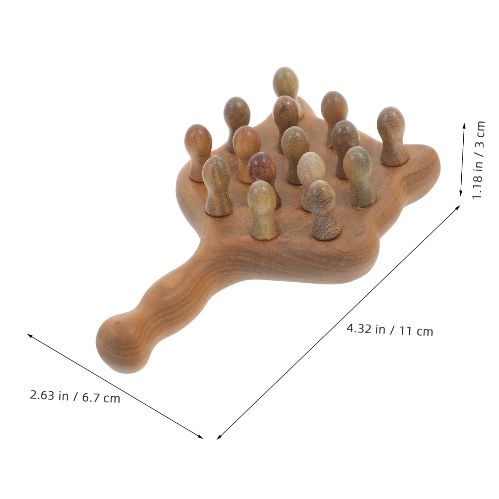 4pezzi Pettine Massaggiatore Scalpale e Del Strumento Design e Utilizzo Per