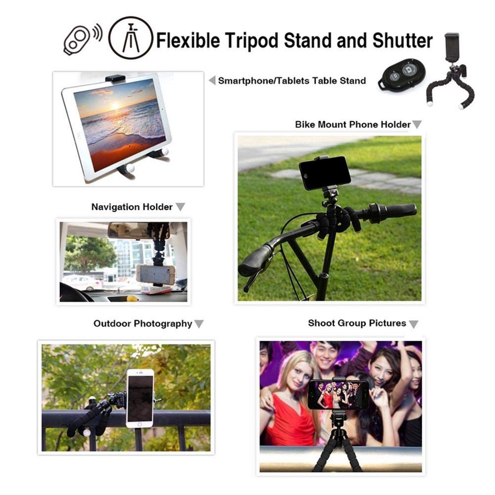 Kit di obiettivi 4 in 1 per fotocamera del cellulare, obiettivo telescopico 18X + obiettivo fisheye 198° + obiettivo grandangolare 0,36 grandangolare 15X