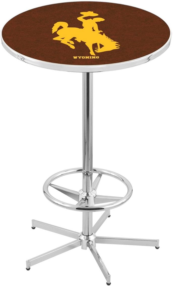 HBS L216-42" Chrome Wyoming Pub Table by Holland Bar Stool Co.
