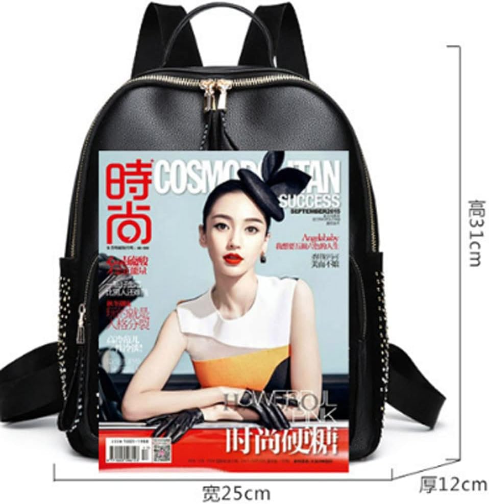 Zzfab ラインストーン バックパック フェイクレザー