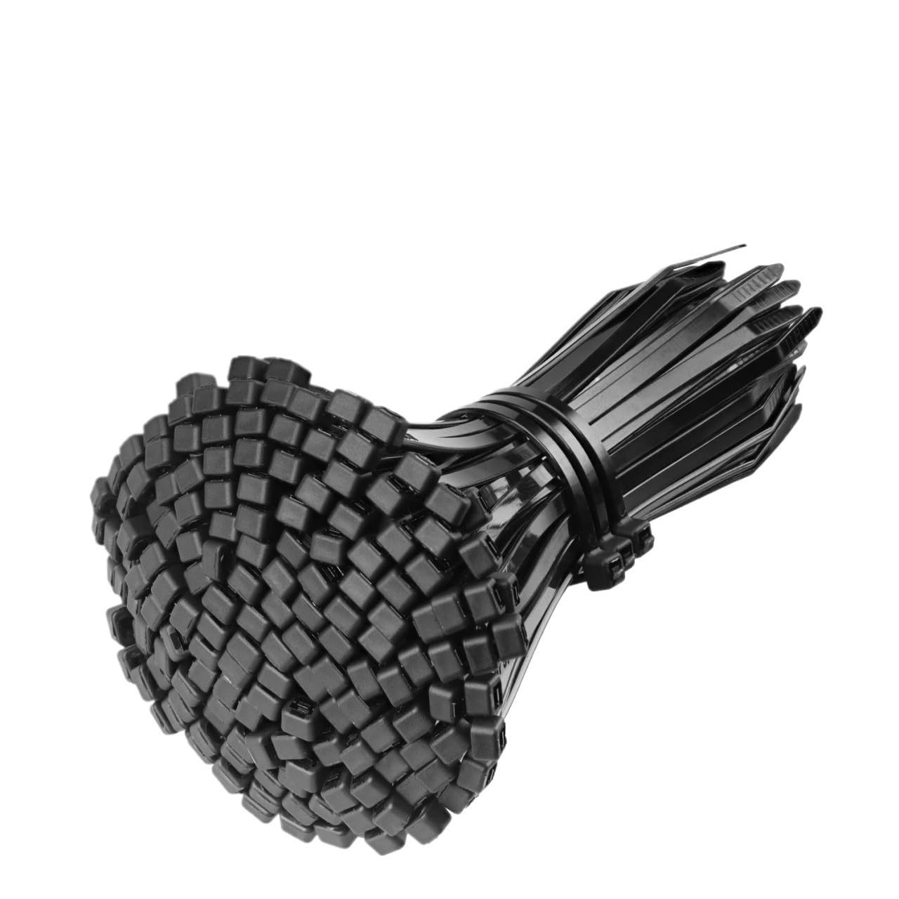 Fascetta per cavi con fibbia regolabile, fascette per cavi in nylon, cinghie di bloccaggio automatico, fissaggio fisso riutilizzabile per ufficio e casa (nero, 100 pezzi)