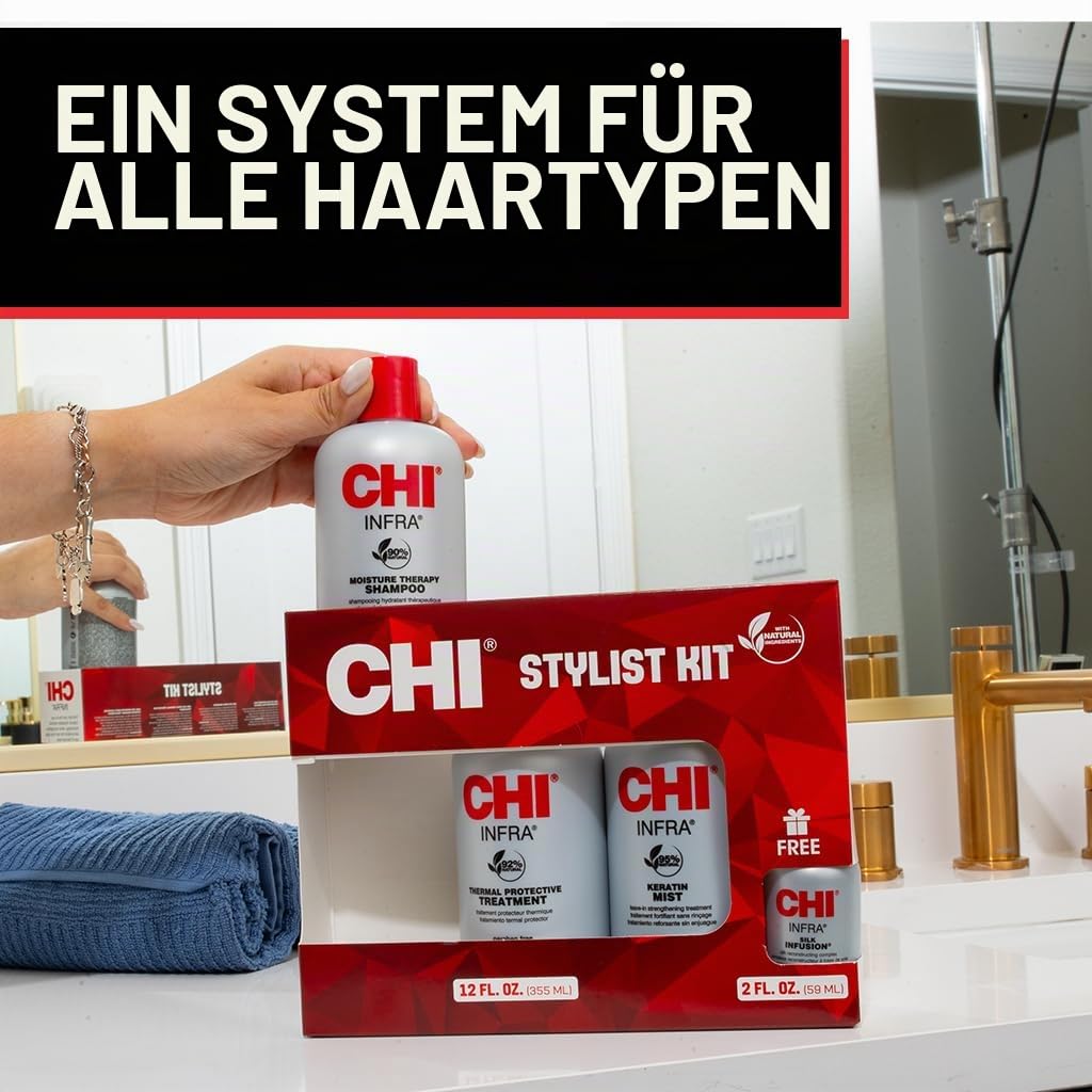 CHI Home Stylist Kit, white, 56.7 g (Pack of 4)