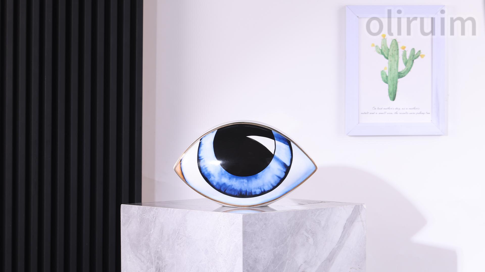 Estatua de Ojo Cerámico Diseño Moderno Decorativo miniatura 7