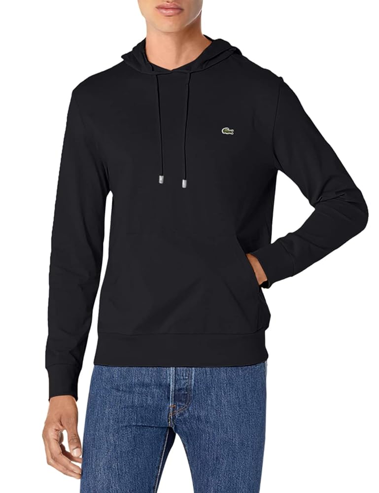 LACOSTE★Fleece Hoody T-shirt Amazon.com: Lacoste Mens Long Sleeve Hooded Jersey Cotton T