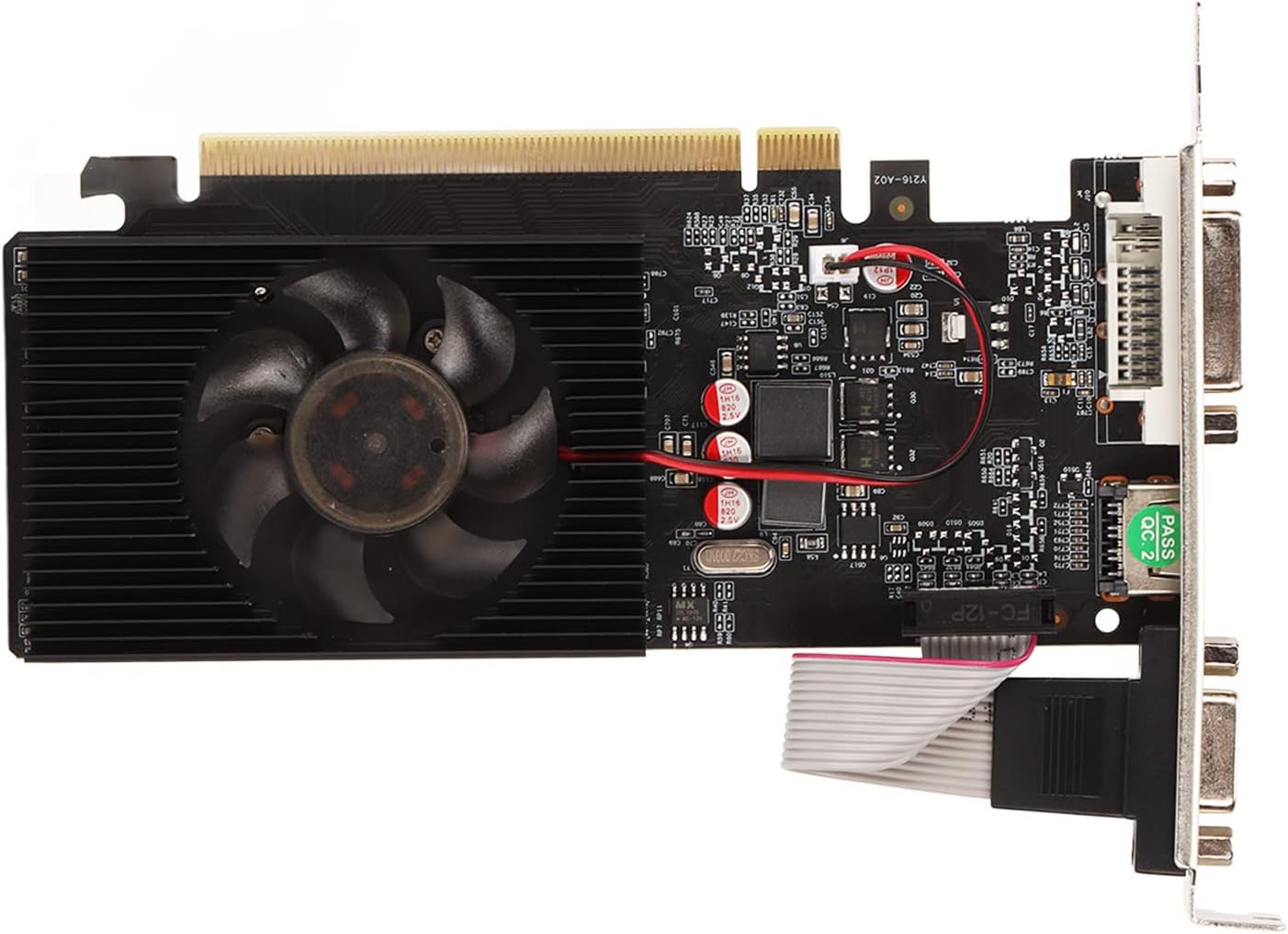 Yunseity GT220 Graphics Card, 1GB DDR3 128bit Computer Video Graphics Cards with Cooling Fan, 2 Bracket, Support DirectX 10.1 VGA DVI, PCI Express X16 2.0 Game Graphics Card