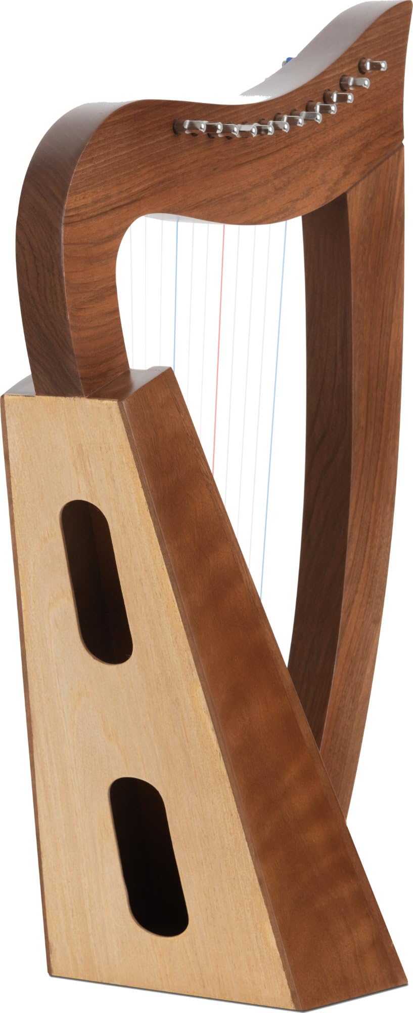 Classic Cantabile Arpa Celtica - Arpa Celtica Compatta in Legno di Noce - 12 Corde - Accordata in Do Maggiore - Inclusa Borsa e 2 Chiavi di Accordatura - Altezza: 51 cm