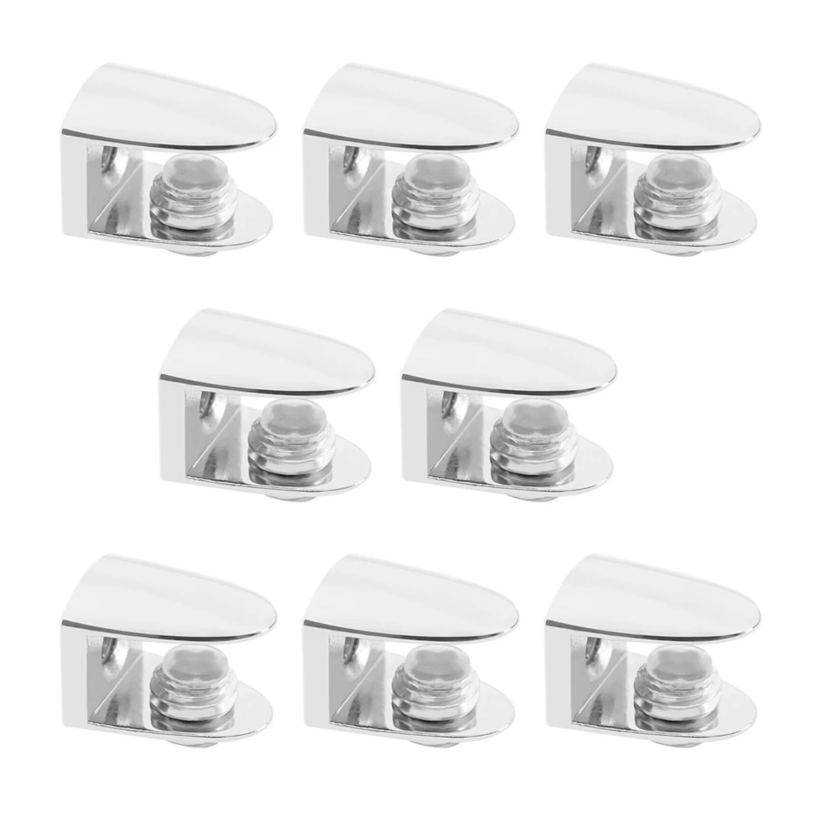 24pcs Glass Clamp Glass Shelf Supports Display Cabinet Furniture Bookshelf Glass Support Bracket Brackets Pantry Shelving Wardrobe