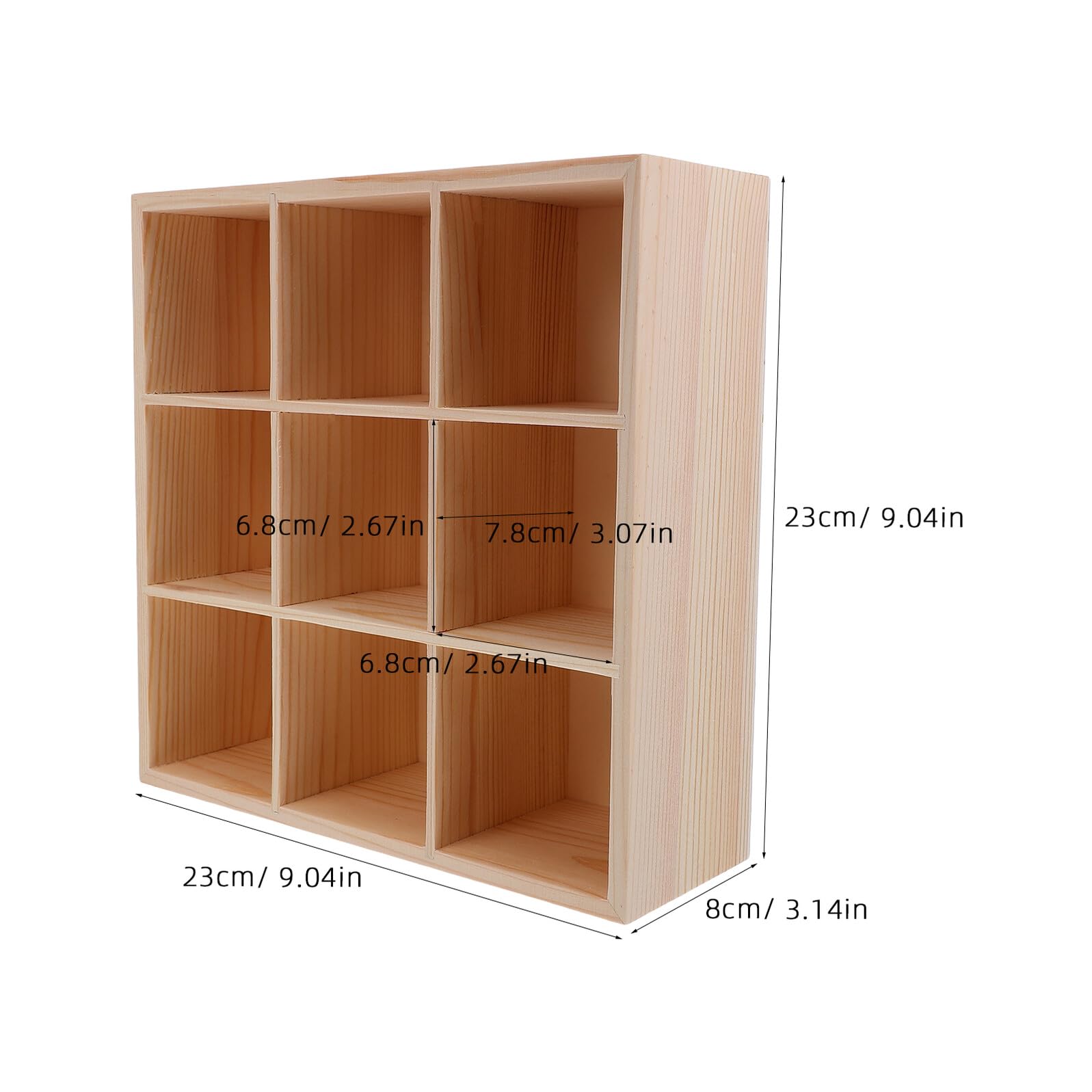 Organizzatore per Cassetti in Legno 9 Scomparti, Divisori Regolabili, Design Salvaspazio per Cucina e Artigianato