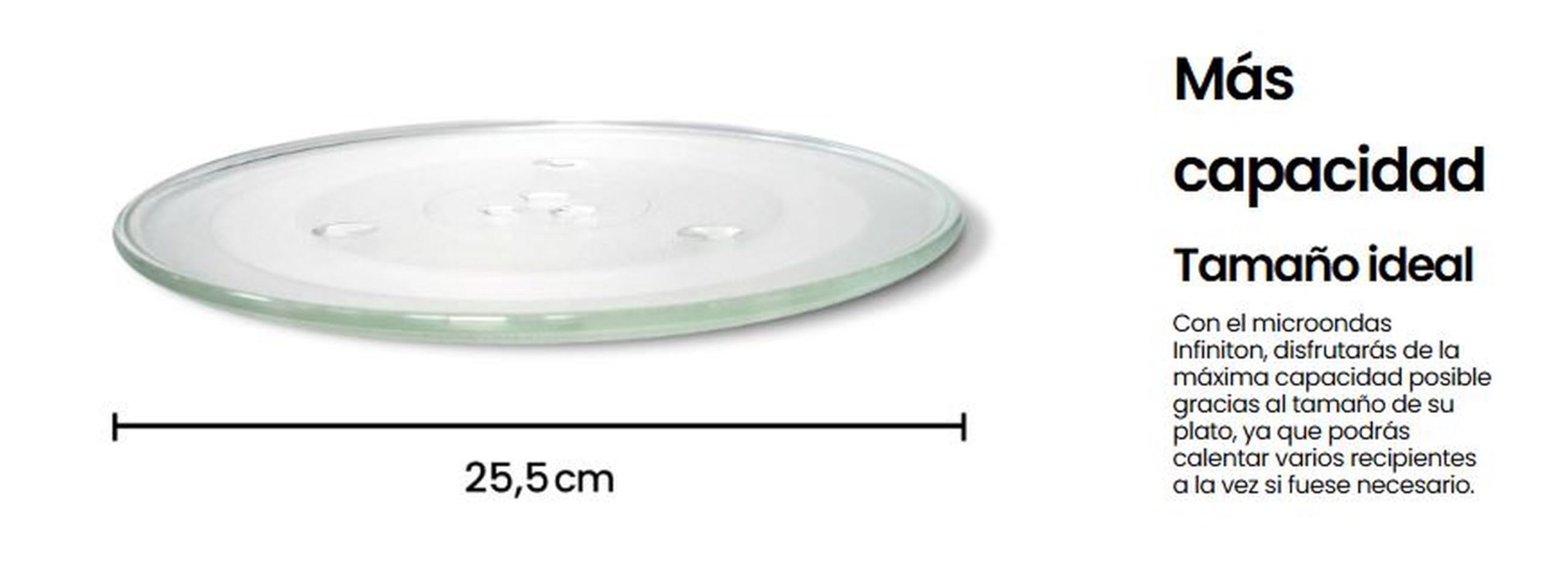 MICROONDAS INFINITON MW-2015 con Grill Y LED/Blanco