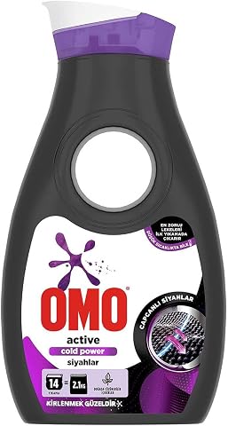 Omo Active Cold Power Siyahlar için Sıvı Çamaşır Deterjanı 910 ml