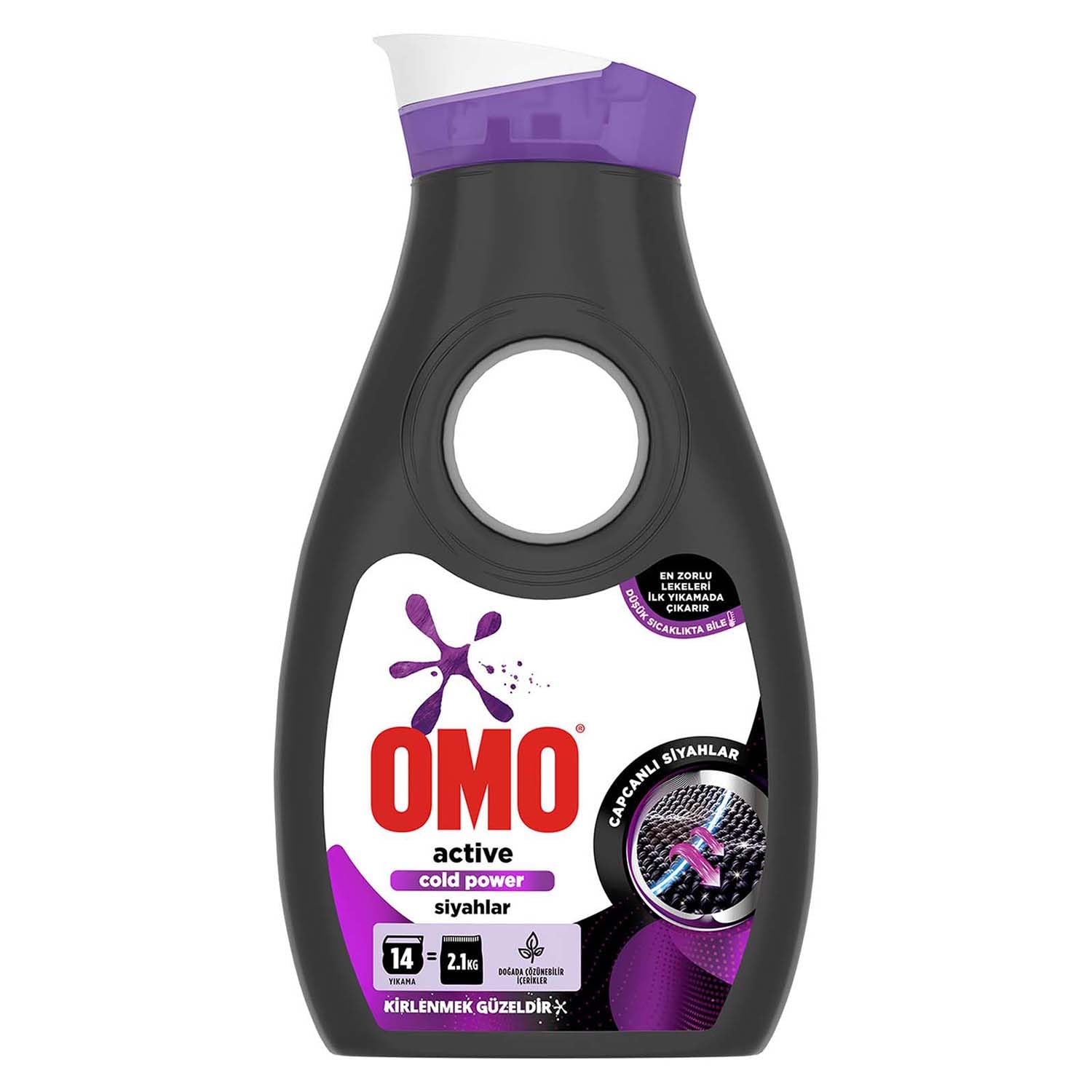 Omo Active Cold Power Siyahlar için Sıvı Çamaşır Deterjanı 910 ml