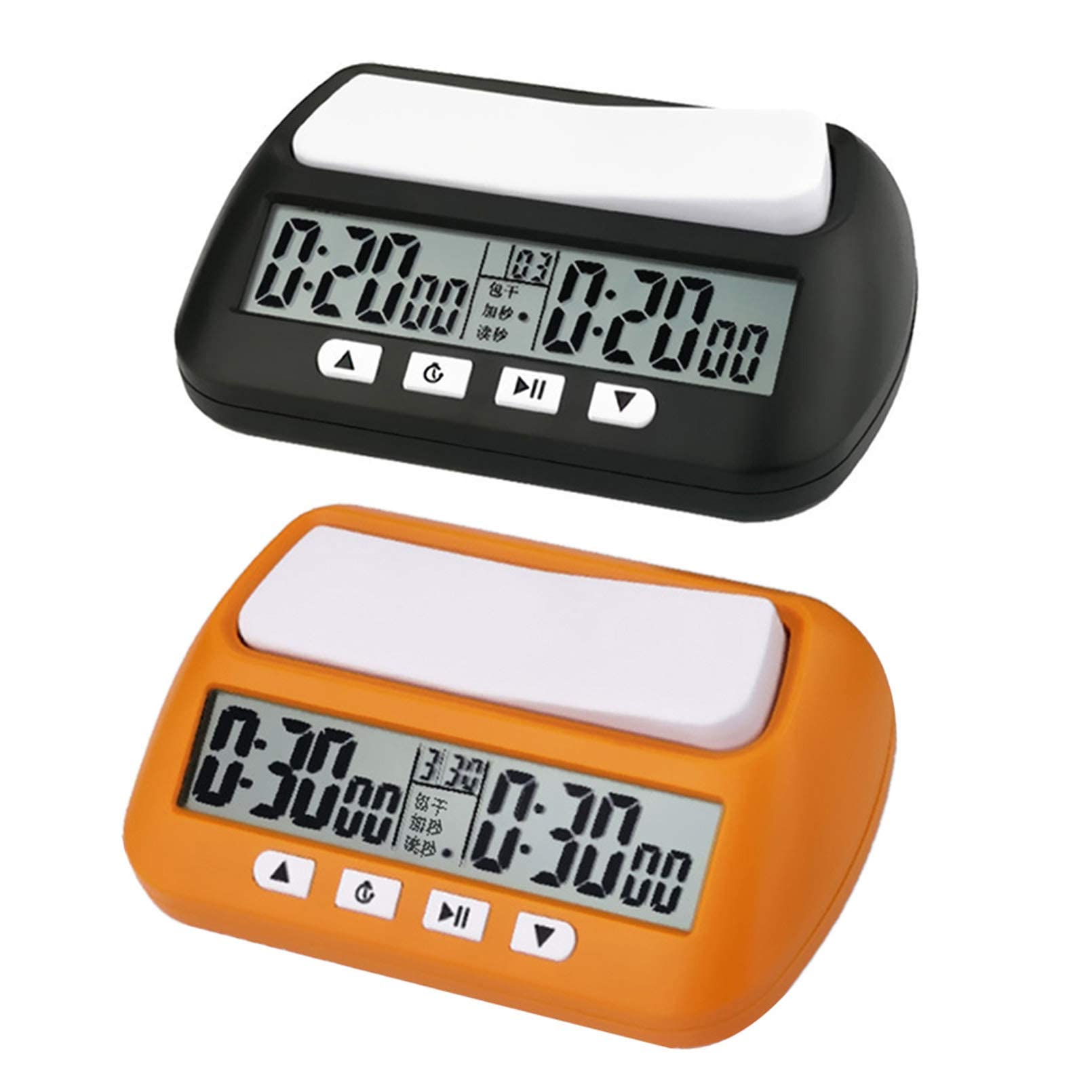 X&Z-XAOY Orologio Digitale per Scacchi Professionale, Timer per Il Conto alla Rovescia, Cronometro per Gioco da Tavolo, Orologio per Scacchi Digitale di Base E Timer per Il Gioco (Color : Black)