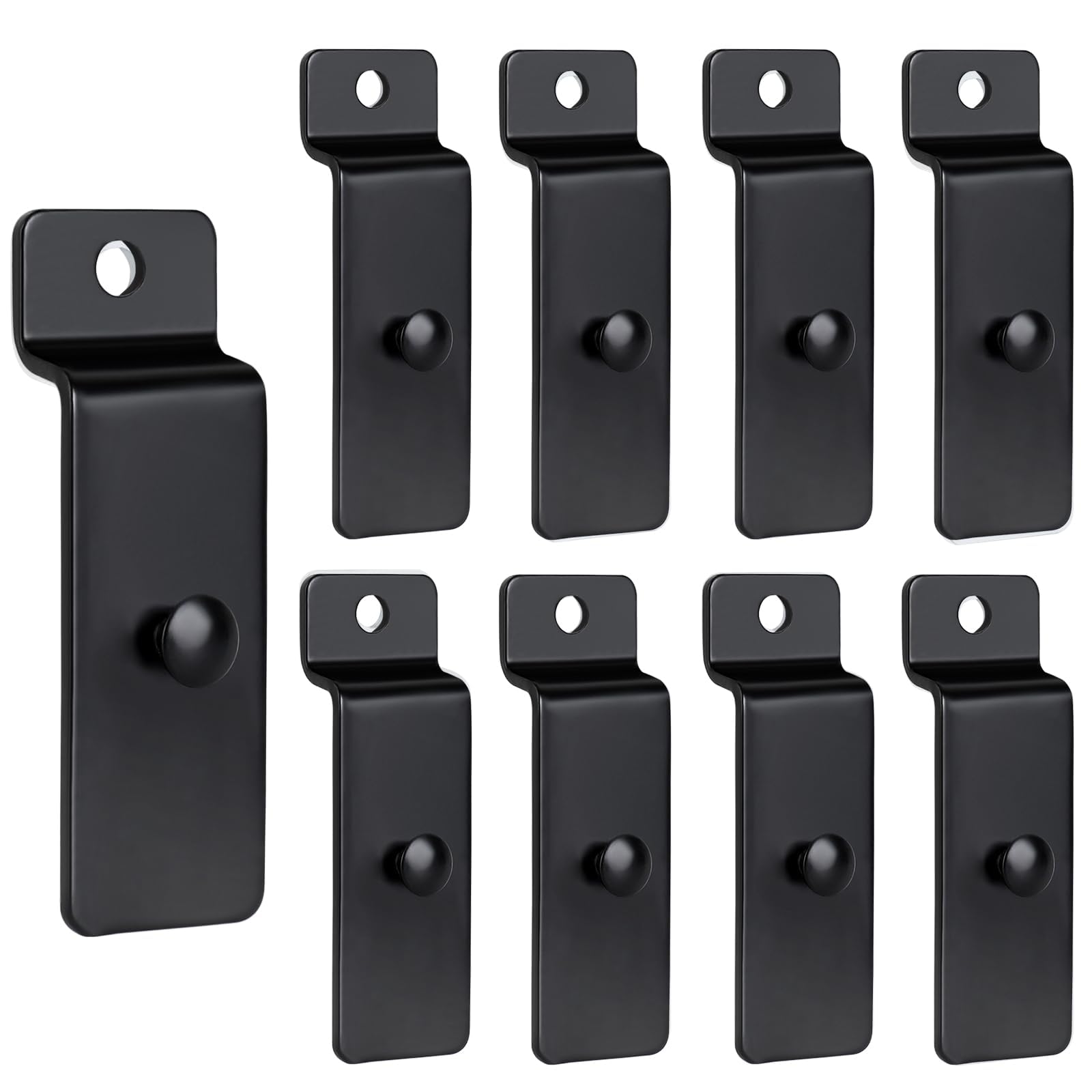 10Pcs Stainless Steel Metal Wall Hooks Picture Display Hooks Hangers for Retail Stores and Home Organization Rustless Wall Fasteners