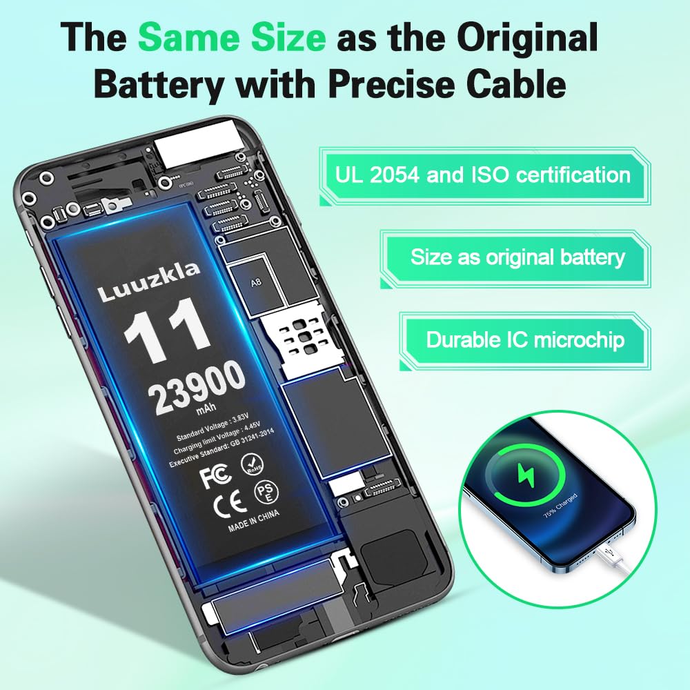 Amazon.com: Luuzkla 23900mAh Battery Compatible with iPhone 11