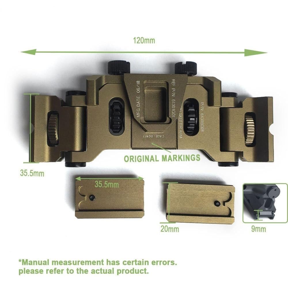 Mocowanie Systemu Mostka Lornetkowego (NVG), Lekka Metalowa Podstawa Modułowa Hełmu Tactica