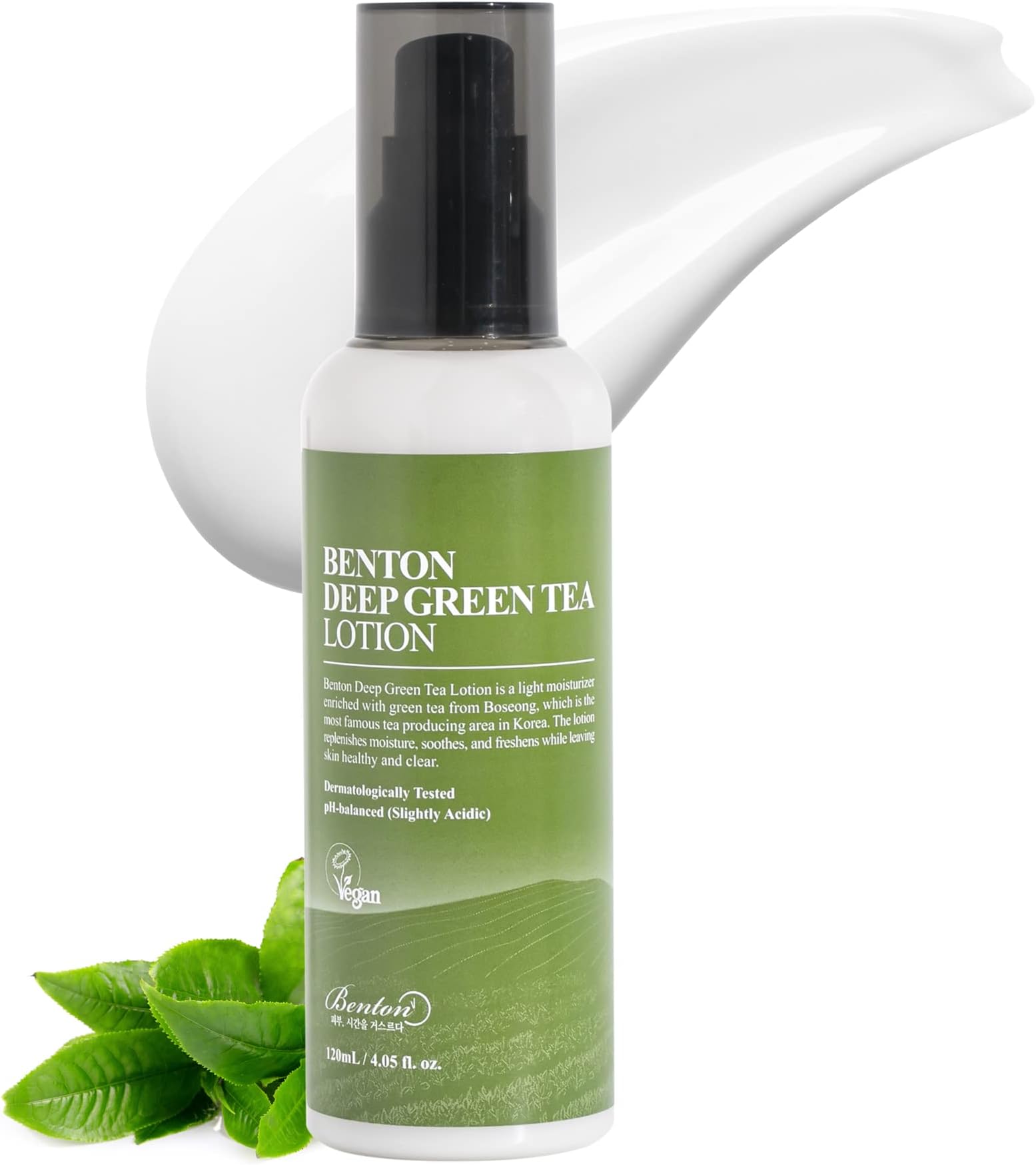 Deep Green Tea Face Moisturizer 4.05 fl.oz | Hydrating Korean Green Tea Face Lotion | Nourishing Moisturizer for Oily and Sensitive Skin | Soothing & Refreshing Moisturizer for Acne Prone Skin