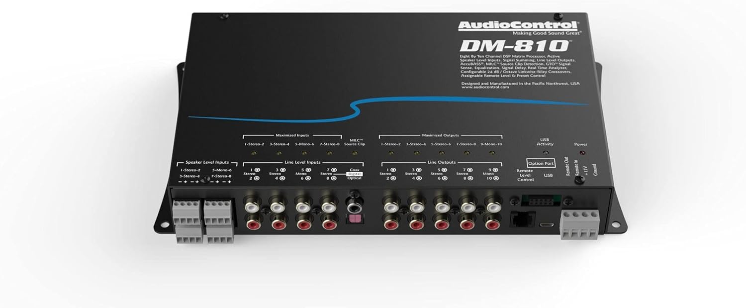 Best Deal 🛒 AudioControl DM-810 8 by 10 Channel Matrix Digital Signal Processor