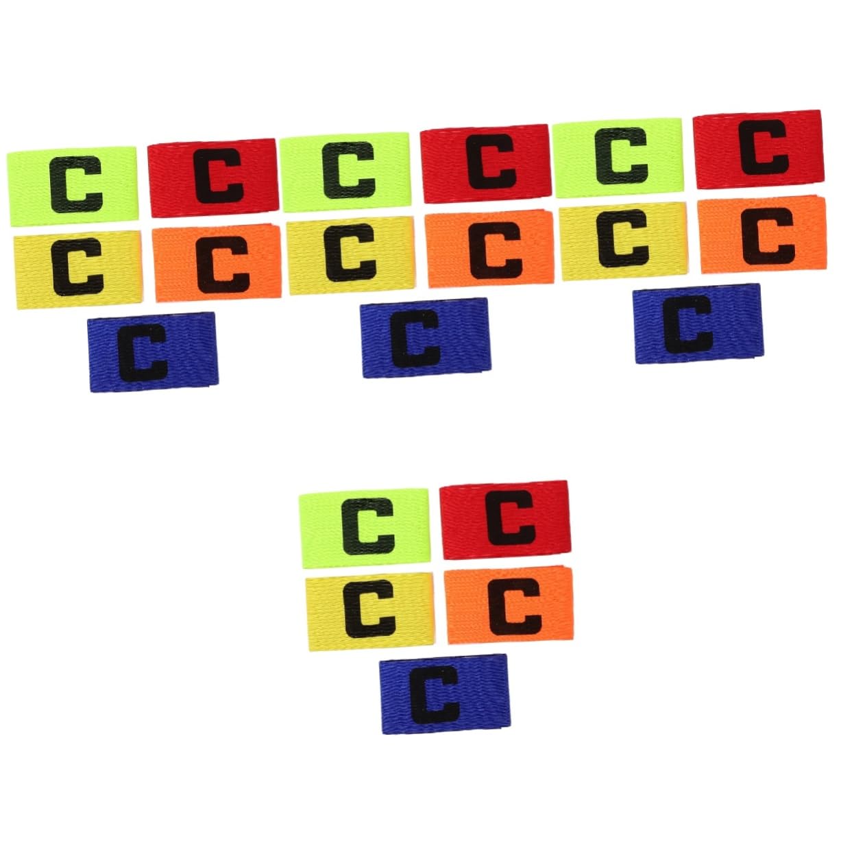 INOOMP 4sets Armbands for Football Captain Armband Set Lightweight Breathable for Professional Recreational Games 5pcs*4