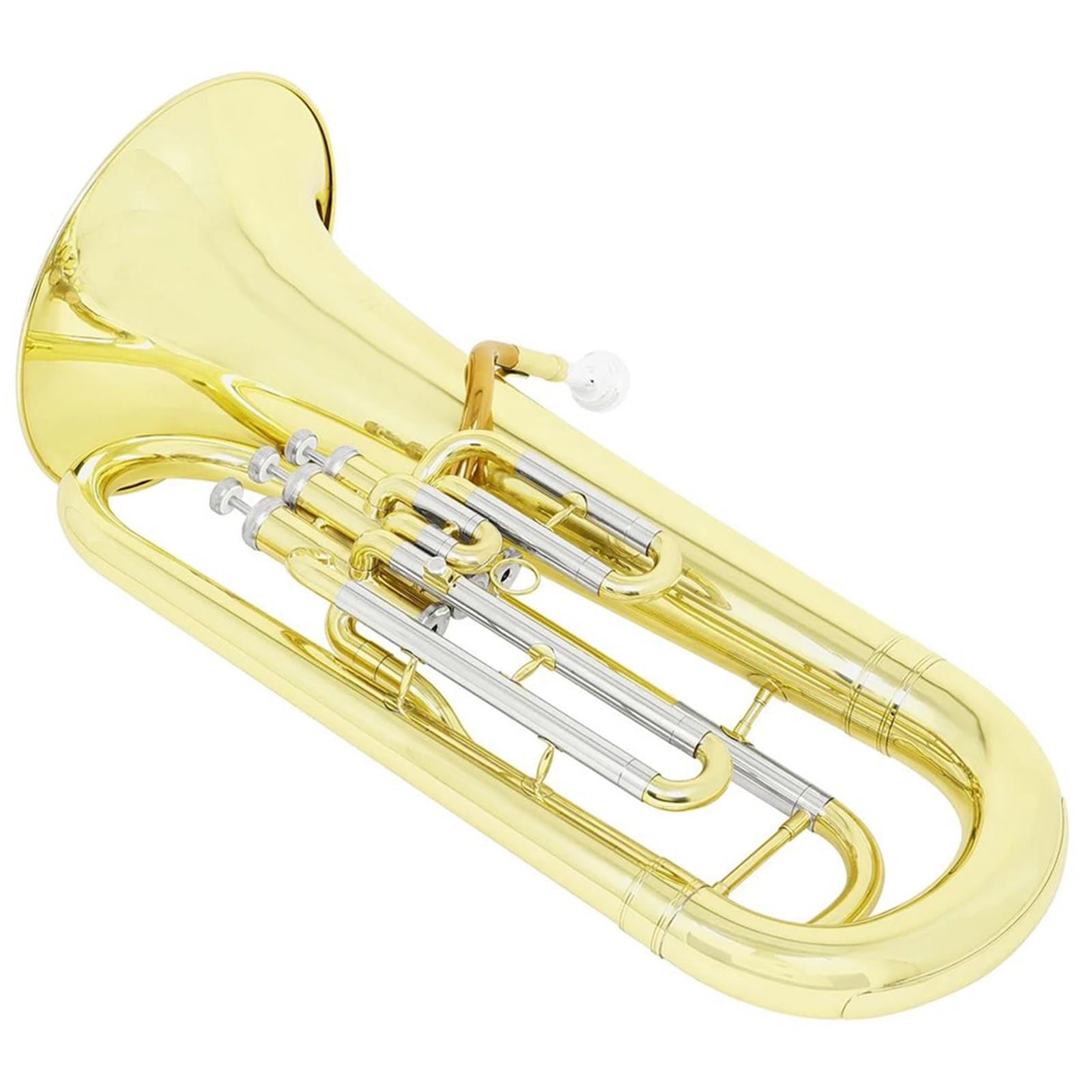 Eufonium Mosiądzu Bb Flat Euphonium 3 Key Pionowe Barytonowe Części Instrumentów Muzycznych Akcesoria Z Rękawiczkami Tylnymi Paskami