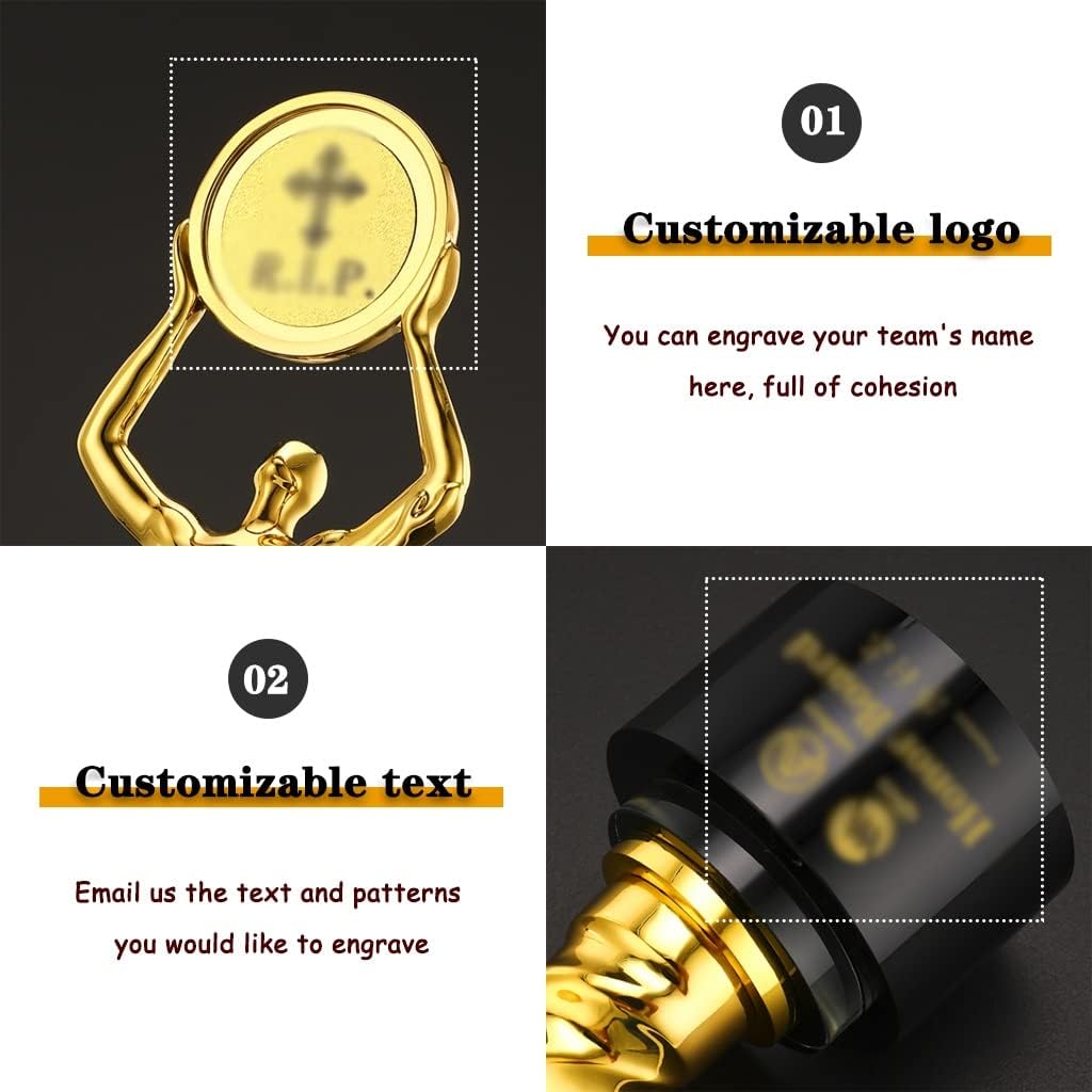 アワードトロフィー アワードカップ トロフィー チームワーク オナー トロフィー ギフトボックス付き ゴールデン クリエイティブ リ