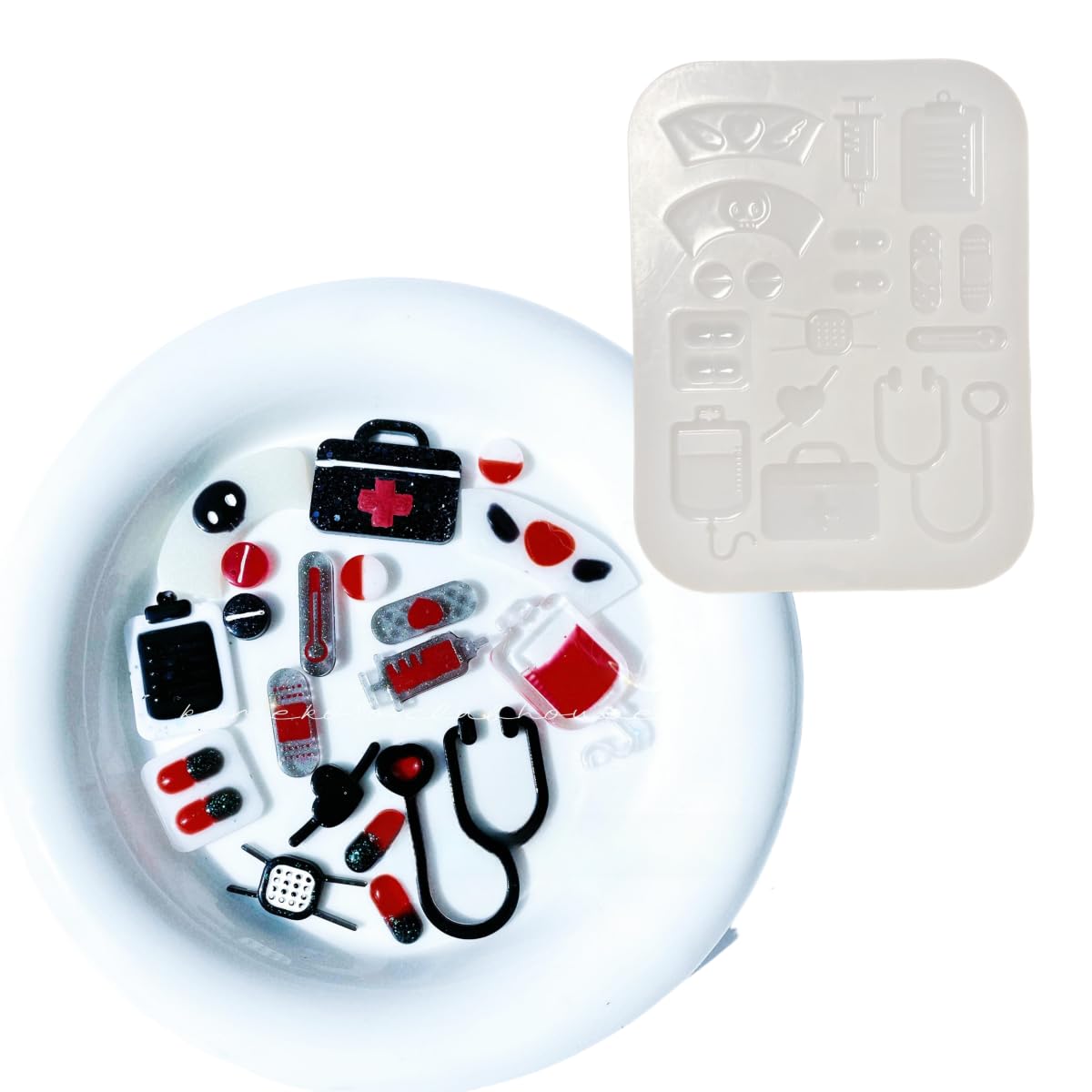 Amazon.co.jp: シリコンモールド 医療テーマ ナース 薬 錠剤 注射