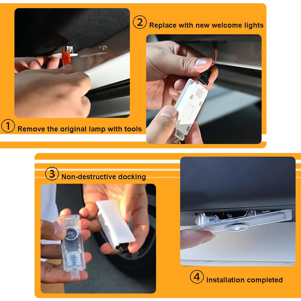 Luci LED Logo Per Portiere Auto Mini - 2 Pezzi, Proiettori 3D, Compatibili Vari Modelli - Foto 11