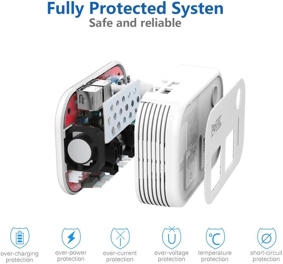 ❤ Crаzу Dеаlѕ FOVAL 200W Car Power Inverter DC 12V to 110V AC Converter with 4 USB Ports Charger (White)